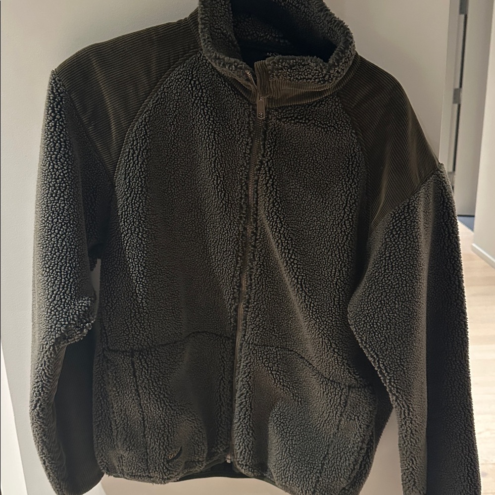 Orslow men’s green boa fleece jacket- size 1